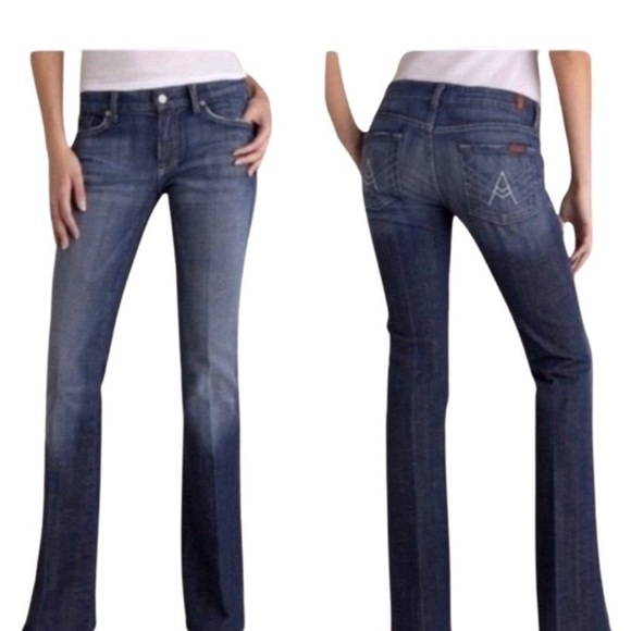 7 For All Mankind Denim - 𝅺7 For All Mankind Jeans Boot Size 10 Wide Flare Leg